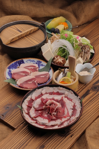 豊楽の名物料理♪ぼたん鍋【地元産天然猪】【WELCOME TO HYOGO】